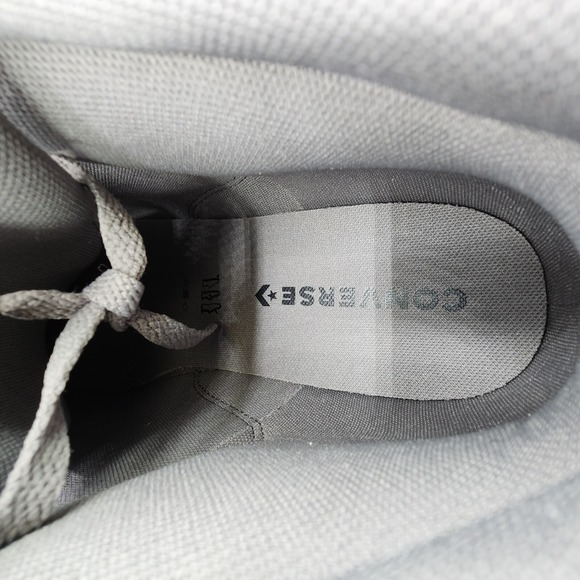 Chuck‎ Taylor All Star High Street Faux-Leather Shoes Mens 13 Sharkskin Gray NEW - Picture 9 of 15